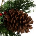 Floristik24 Appendino di Natale con coni e bacche 16cm