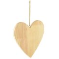 Floristik24 Cuori in legno per dipingere grucce decorative cuore naturale 20x20cm 3pz