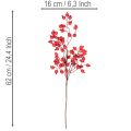 Ramo artificiale di rosa canina con bacche lucide, 62 cm | Floristik24.it