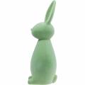 Floristik24 Coniglietto pasquale decorativo 47 cm verde floccato coniglietto pasquale decorazione figura Pasqua