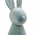 Floristik24 Coniglietto decorativo grigio floccato 47 cm. Decorazione coniglietto pasquale di Pasqua