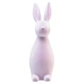 Floristik24 Coniglietto pasquale decorativo in piedi floccato lilla H47cm