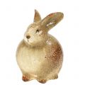Floristik24 Coniglietto decorativo in ceramica marrone 5 cm x 7 cm