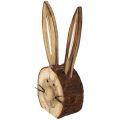 Floristik24 Testa di coniglio in legno naturale 11cm - 12cm 6pz