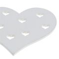 Floristik24 Heart Mix White 3.3cm - 7cm 54pcs