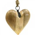 Floristik24 Cuore in legno, cuore decorativo da appendere, decorazione cuore H19cm
