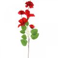 Fiore artificiale ramo di ibisco ramo rosso deco ibisco H107cm