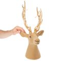 Scultura decorativa a forma di testa di cervo con grandi corna, 52 cm | Floristik24.it