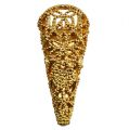 Floristik24 Spilla da sposa con magnete oro 4,5 cm