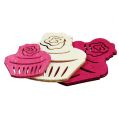 Floristik24 Cupcakes in legno decorazione da tavola colori pastello muffin decorazione compleanno 24 pezzi