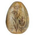 Floristik24 Uova di legno legno di mango naturale Uova di Pasqua in legno decorazione floreale H10cm 3 pezzi