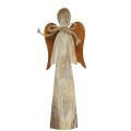 Floristik24 Figura in legno angelo ruggine 28 cm
