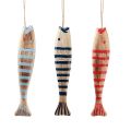 Floristik24 Pesce in legno per appendere decorazione pesce in legno 29 cm colorato 3 pezzi