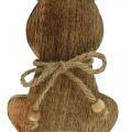 Floristik24 Coniglietto pasquale in legno, decorazione primaverile, legno di mango colore naturale H30cm