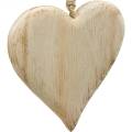 Floristik24 Cuore decorativo San Valentino cuore in legno da appendere decorazione in legno naturale 4 pezzi