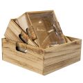 Scatola in legno con lavagna e