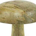 Floristik24 Fungo in legno naturale, decorazione in legno giallo funghi decorativi autunnali 15×13 cm