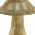 Floristik24 Fungo in legno con scanalature decorazione in legno fungo in legno di mango naturale 11,5×Ø10cm