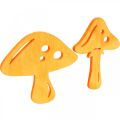 Floristik24 Funghi sparsi, decorazioni autunnali, funghi portafortuna per decorare arancio, giallo, verde, rosa H3.5 / 4cm W4 / 3cm 72 pezzi