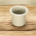 Portacandele per quattro candele affusolate, vassoio rotondo in legno, 25 cm | Floristik24.it