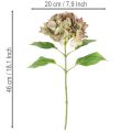 Ortensia artificiale decorativa con stelo, 46 cm | Floristik24.it