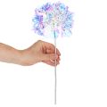 Ramo di ortensia artificiale fiorita in colori iridescenti, 36 cm, 2 pezzi | Floristik24.it