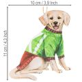 Decorazione natalizia a forma di cane, ornamento decorativo da appendere, cane con sciarpa e cappello, 12 cm, 2 pezzi | Floristik24.it
