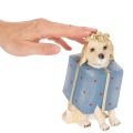 Statuetta decorativa di un cucciolo seduto in una confezione regalo, 20 cm | Floristik24.it