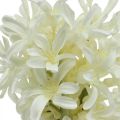 Floristik24 Giacinto artificiale bianco fiore artificiale 28 cm fascio di 3 pezzi
