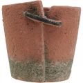 Floristik24 Fioriera in cemento fioriera vaso in terracotta Ø13cm H13cm