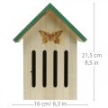 Floristik24 Legno dell&#39;hotel degli insetti, casa degli insetti, farfalla aiutante per la nidificazione H21,5 cm