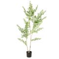 Floristik24 Pianta artificiale in vaso, alta 130 cm, verde, decorativa
