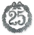 Floristik24 Anniversario numero 25 in argento