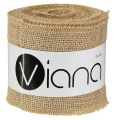 Nastro di iuta runner da tavolo naturale nastro di iuta rustico 10 cm 9 m | Floristik24.it