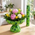 Carta decorativa per bouquet di fiori con motivo a mosaico, 25 cm x 100 m | Floristik24.it