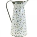 Floristik24 Brocca decorativa in metallo vintage vaso di fiori decorazione del giardino fioriera H33cm