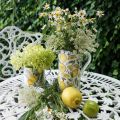 Floristik24 Brocca smaltata, decorazione mediterranea, brocca con motivo limone H19.5cm Ø9cm