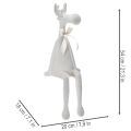 Statuetta natalizia di renna dalle zampe lunghe, da appoggio su una mensola, 54 cm | Floristik24.it