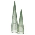 Floristik24 Coni metallici per fiori, verdi, per composizioni floreali, 62 cm, 2 pezzi