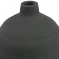Floristik24 Vaso in ceramica Vaso decorativo nero Vaso da terra Ø18cm H48cm