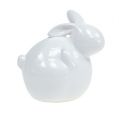 Floristik24 Coniglio in ceramica bianco 8,5 cm 4 pezzi