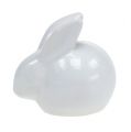 Floristik24 Coniglio in ceramica bianco 8,5 cm 4 pezzi