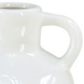 Floristik24 Vaso in ceramica vaso bianco con 2 manici in ceramica Ø7cm H11,5cm
