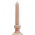 Floristik24 Candela decorativa rosa nostalgia candela cera tinta unita 25cm