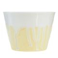 Floristik24 Candela alla citronella in vaso ceramica giallo crema Ø8,5cm