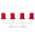 Candeliere moderno con quattro piattini portacandele, 47 cm | Floristik24.it