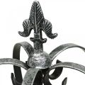 Floristik24 Corona decorativa in metallo effetto argento antico Ø18cm H26cm