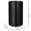Portacandele magnetico rotondo, nero opaco, per candele coniche da 25 mm, confezione da 4 pezzi | Floristik24.it
