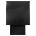 Vaso a cubo nero con base,