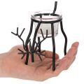 Portacandele a forma di renna con lumino in vetro, 15 cm | Floristik24.it